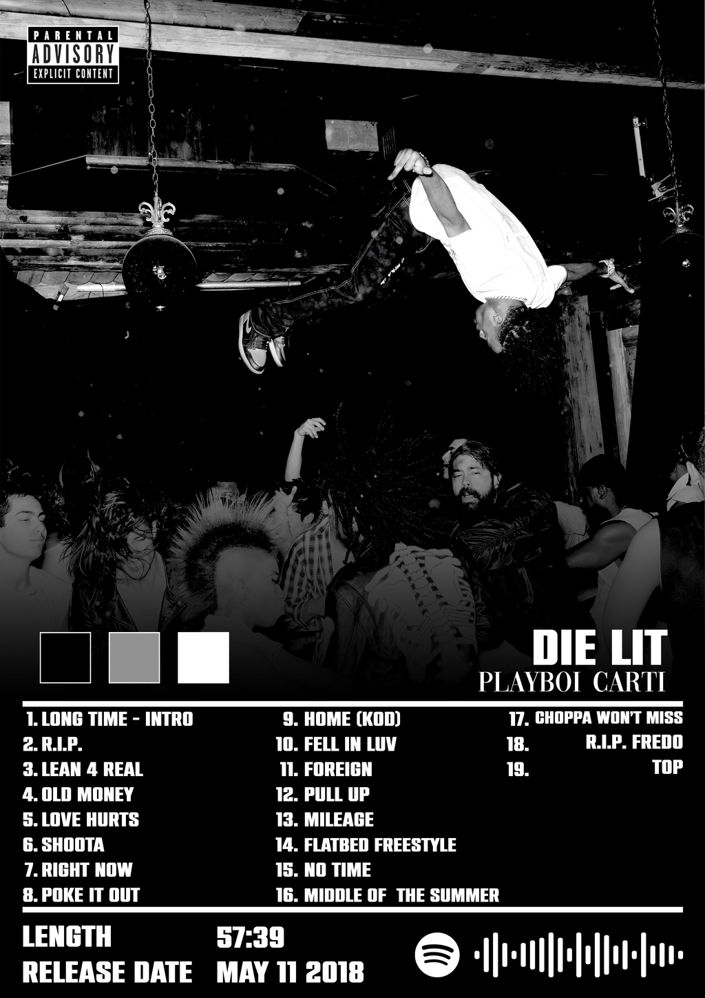 Personalizowany plakat muzyczny – album i artysta | Cyfrowy plakat do druku
