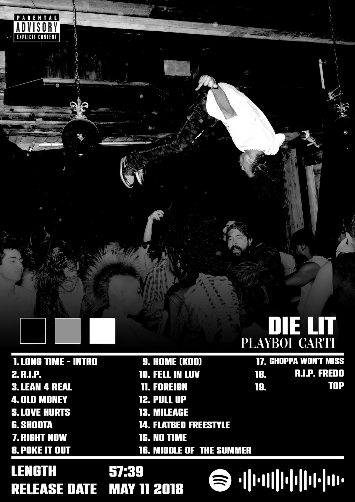 Personalizowany plakat muzyczny – album i artysta | Cyfrowy plakat do druku